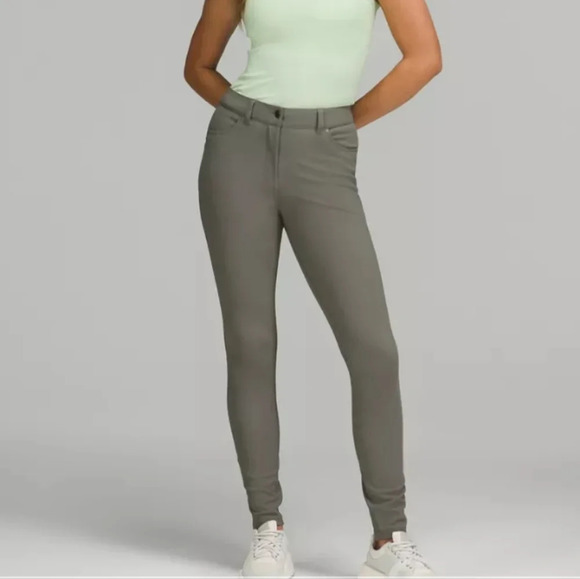 lululemon athletica Pants - Lululemon City Sleek Slim-Fit high rise Pant legging jegging olive green size 33